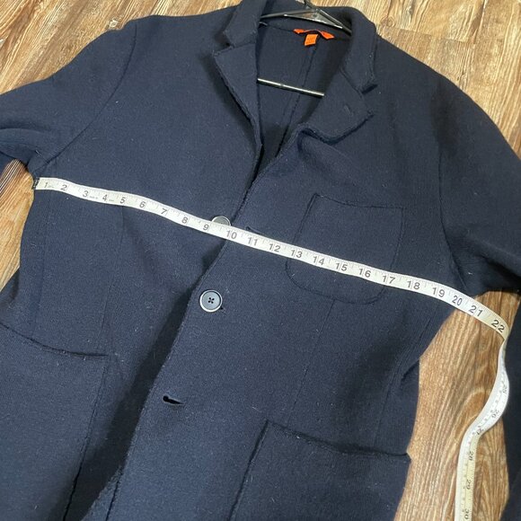 Barena Lana Wool Knit Blazer Single Breasted 3-Button Size 52 Italy or M (40) US - Picture 8 of 8